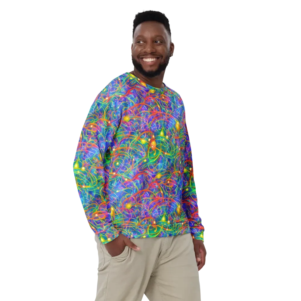 Psychedelic Vines on Sweatshirt — Front