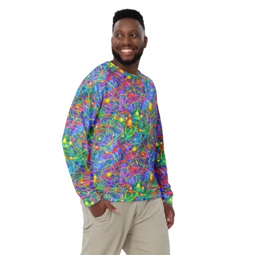 Psychedelic Vines on a Sweatshirt