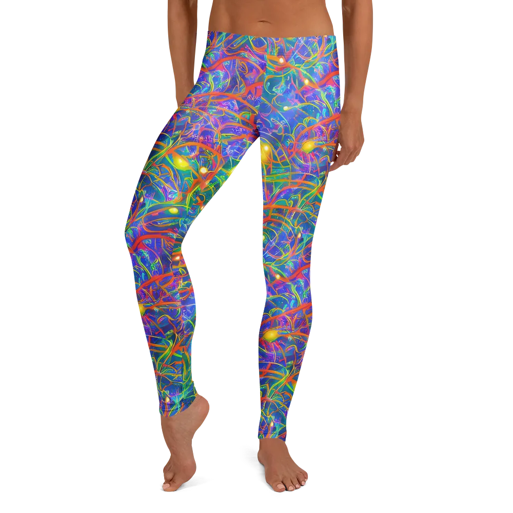 Psychedelic Vines on Leggings — Front