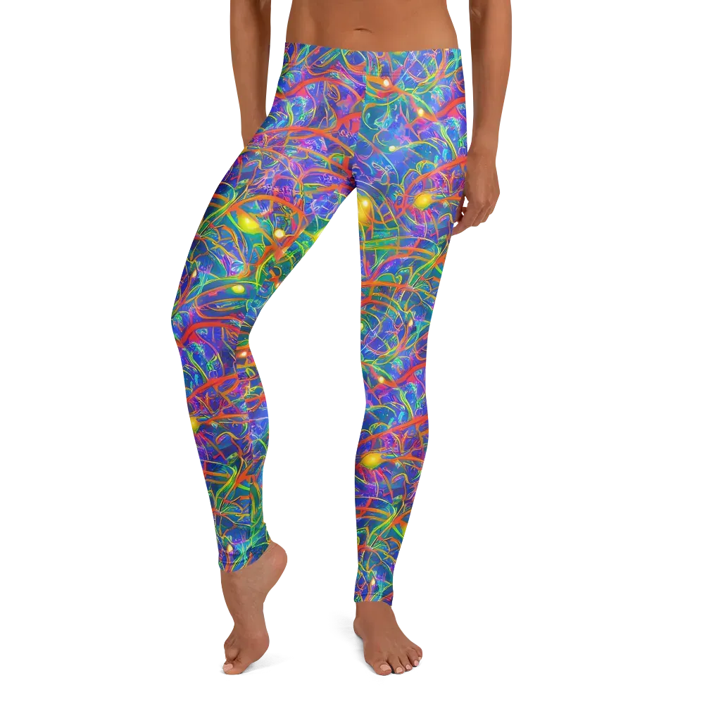 Psychedelic Vines on Leggings — Front