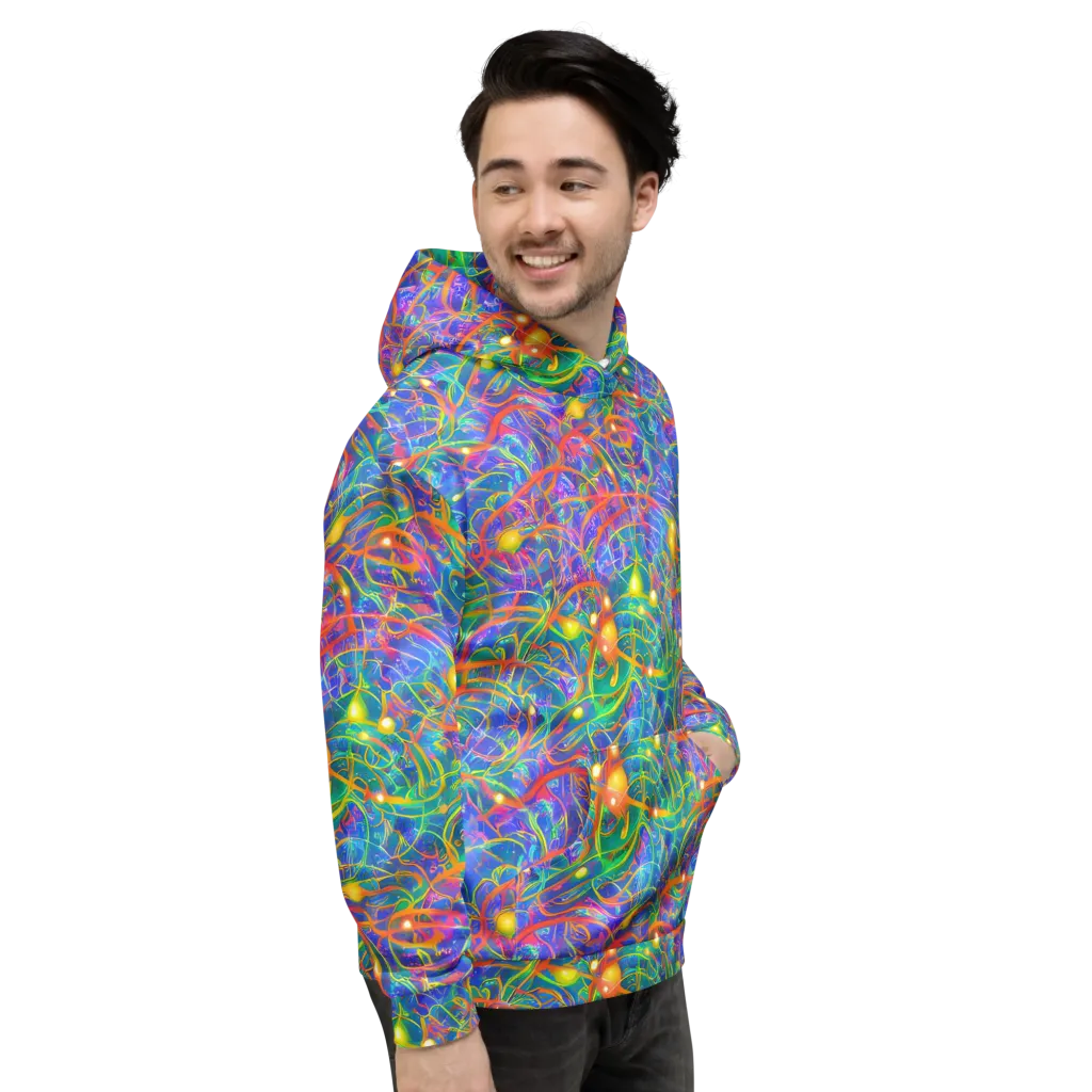 Psychedelic Vines on Hoodie — Right