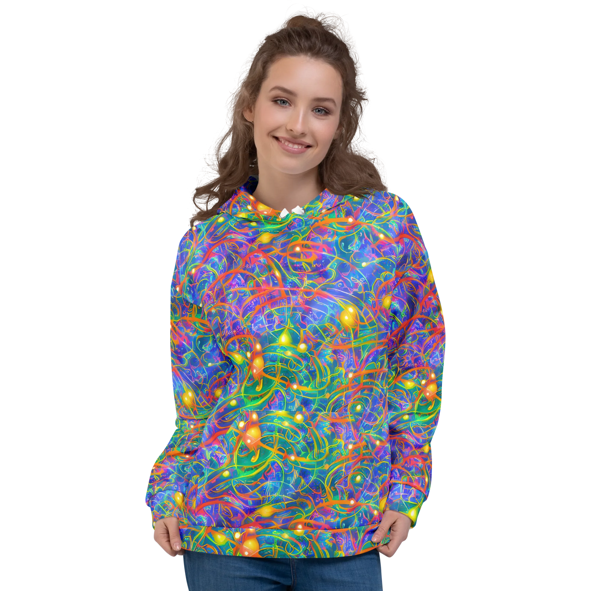 Psychedelic Vines on Hoodie — Front