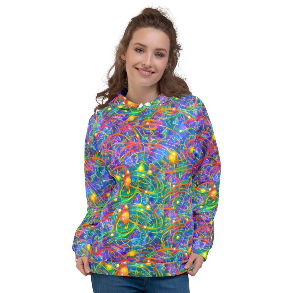 Psychedelic Vines on Hoodie — Front
