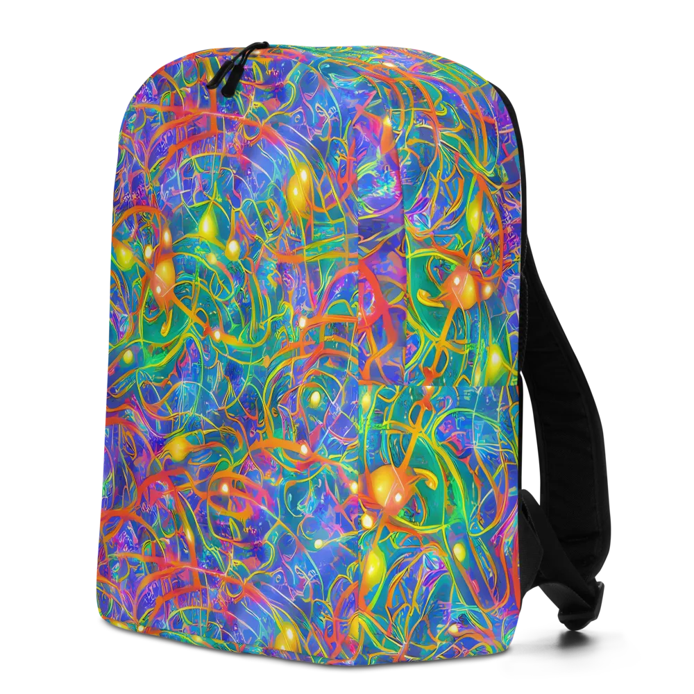 Psychedelic Vines on Minimalist Backpack — Left