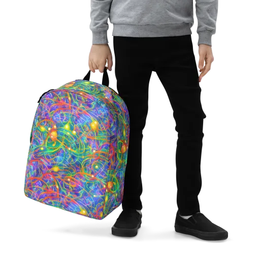 Psychedelic Vines on a Minimalist Backpack