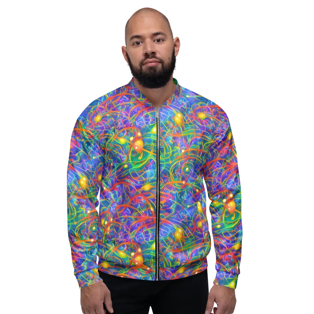 Psychedelic Vines on Bomber Jacket — Front