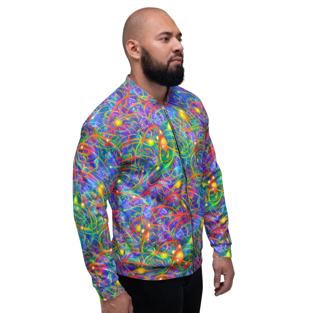 Psychedelic Vines on Bomber Jacket — Right