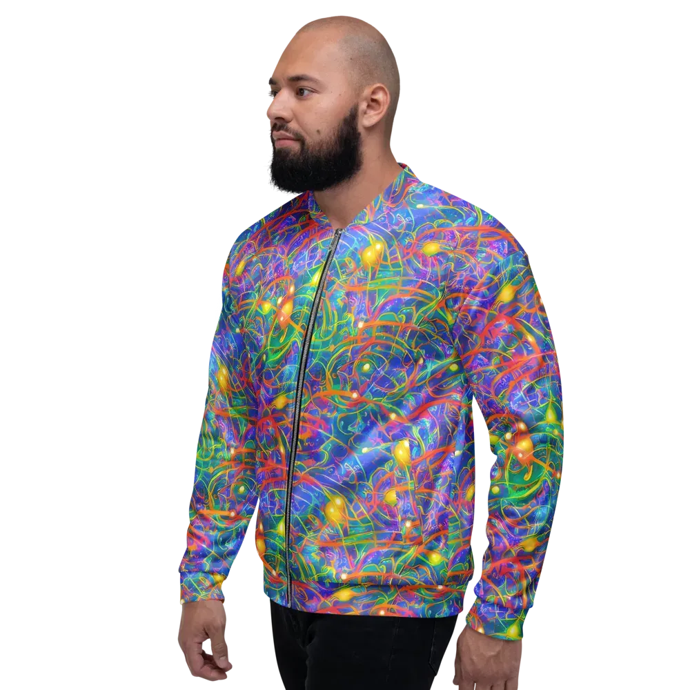 Psychedelic Vines on Bomber Jacket — Left