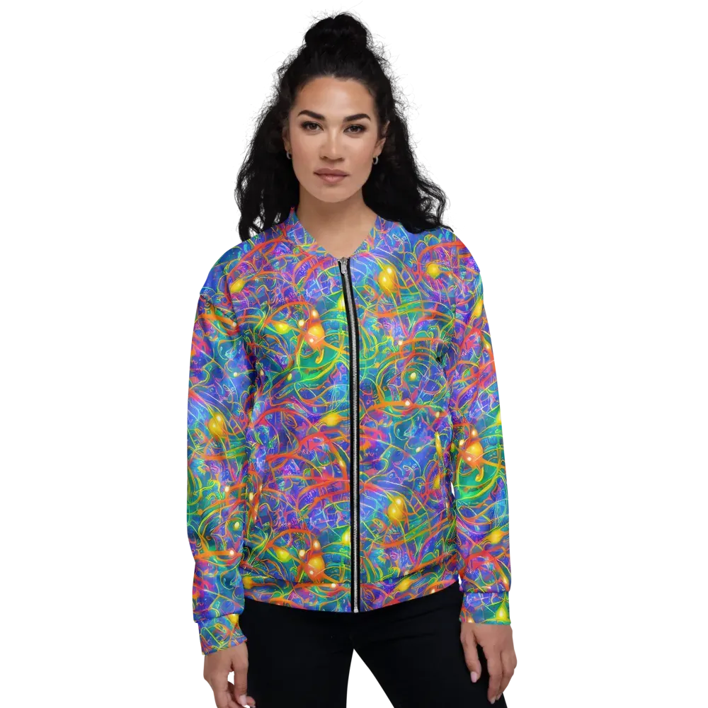 Psychedelic Vines on Bomber Jacket — Front