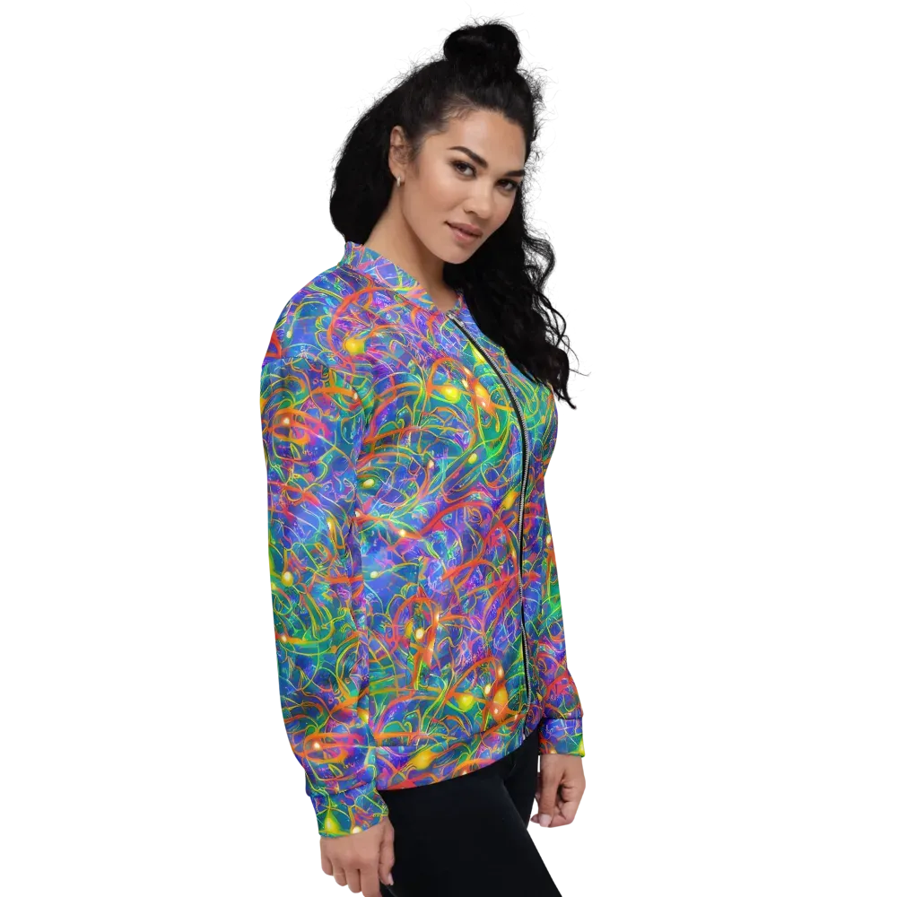 Psychedelic Vines on Bomber Jacket — Right