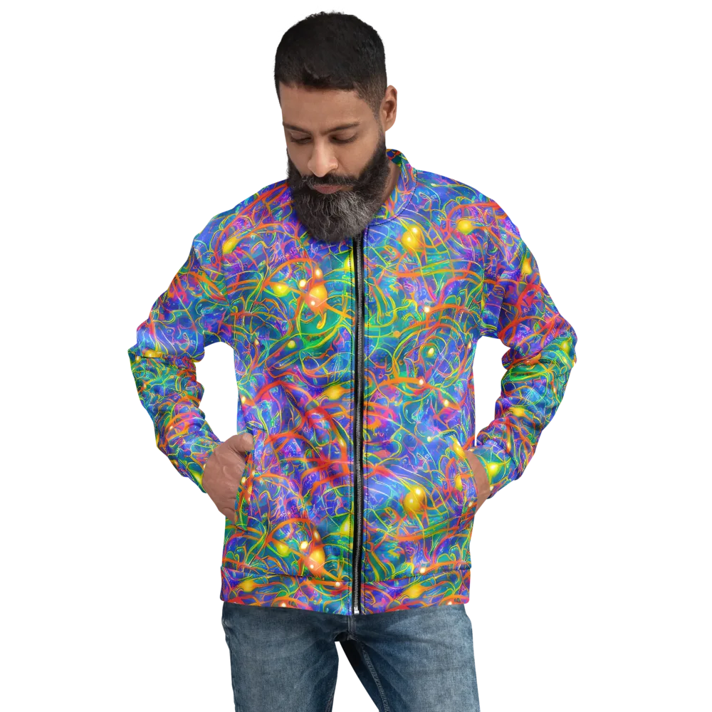 Psychedelic Vines on Bomber Jacket — Front