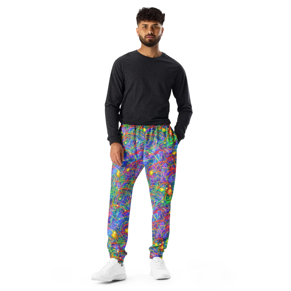 Psychedelic Vines on Men's Joggers — Front