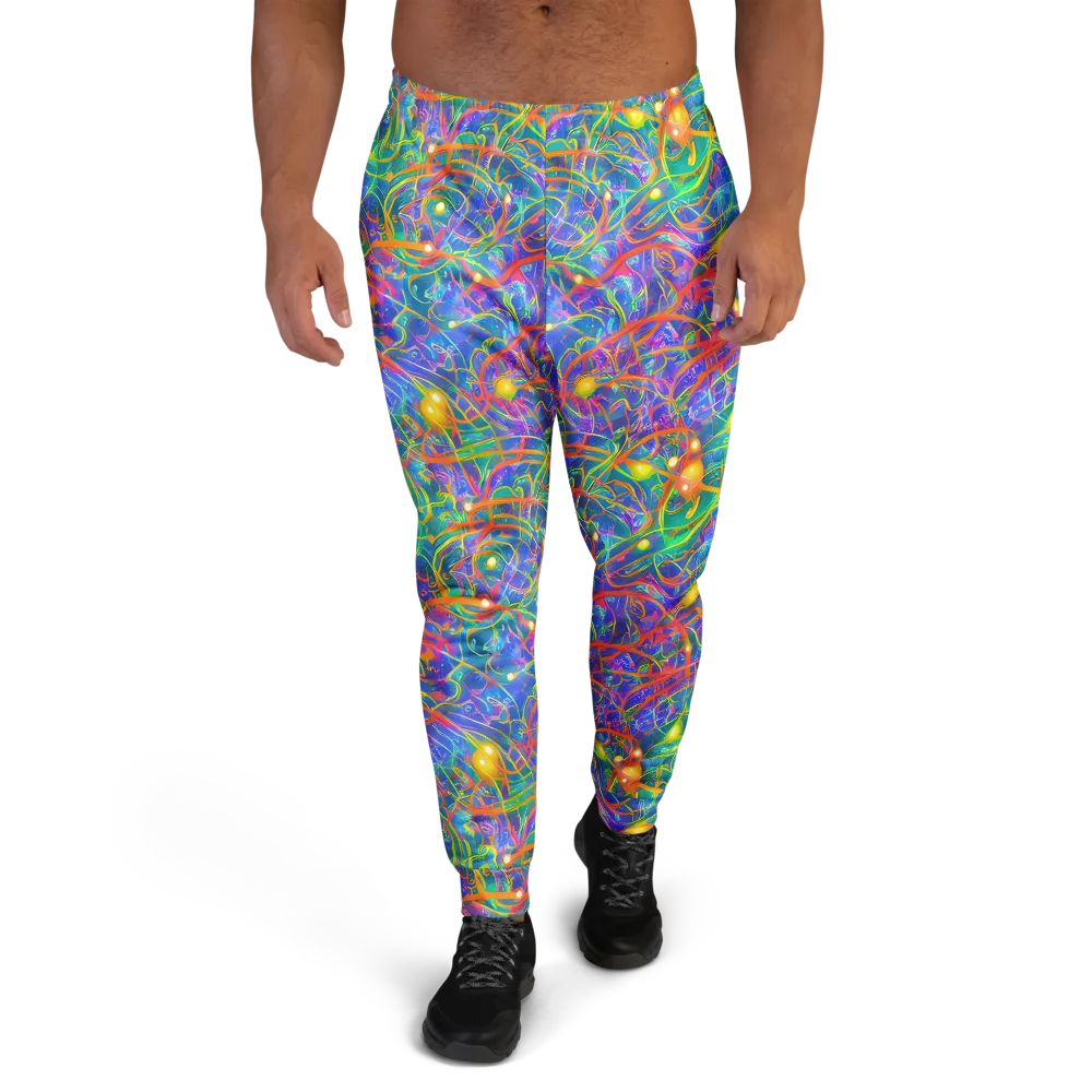 Psychedelic Vines on Men's Joggers — Front