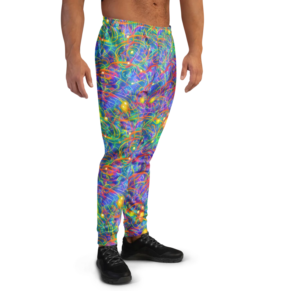 Psychedelic Vines on Men's Joggers — Right
