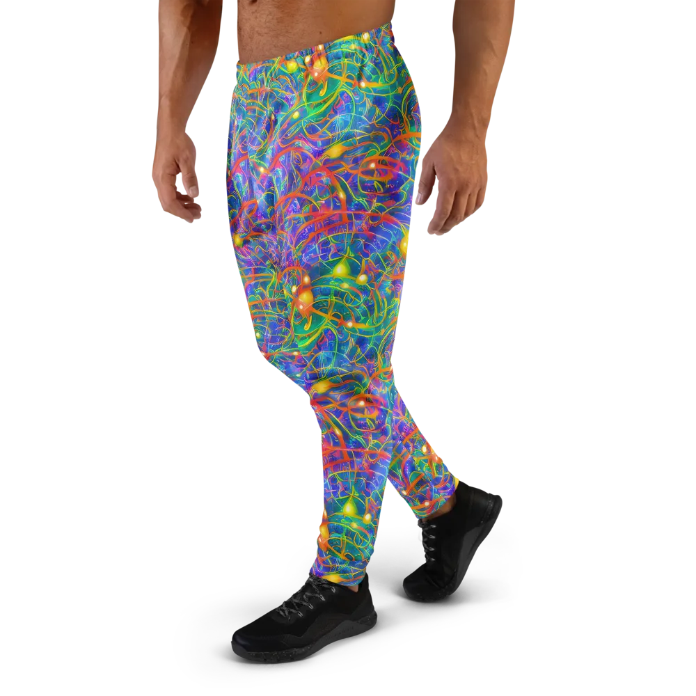 Psychedelic Vines on Men's Joggers — Left