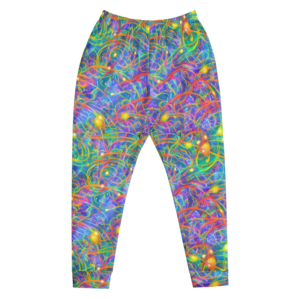 Psychedelic Vines on Men's Joggers — Front