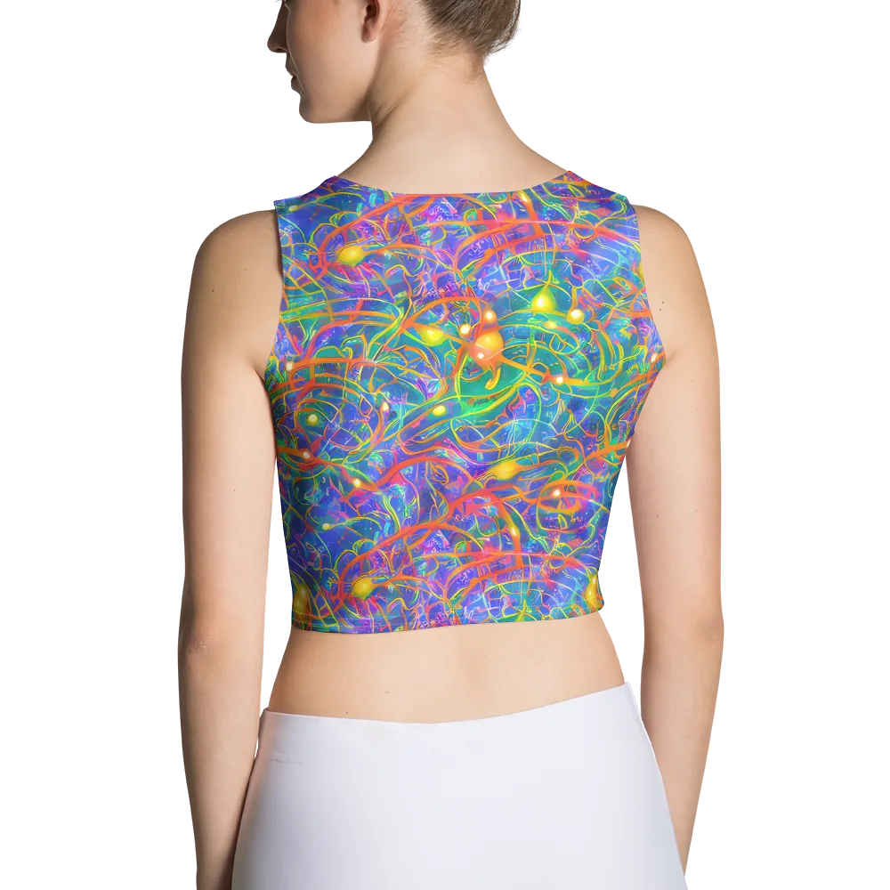 Psychedelic Vines on Crop Top — Back