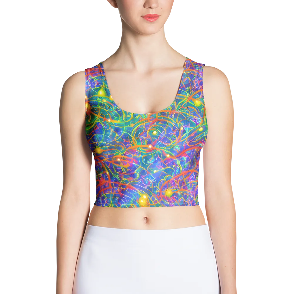 Psychedelic Vines on Crop Top — Front
