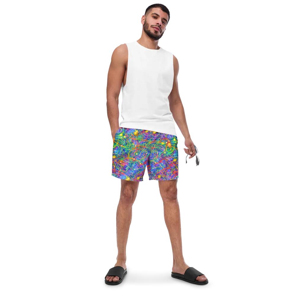 Psychedelic Vines on Swim Trunks — Front
