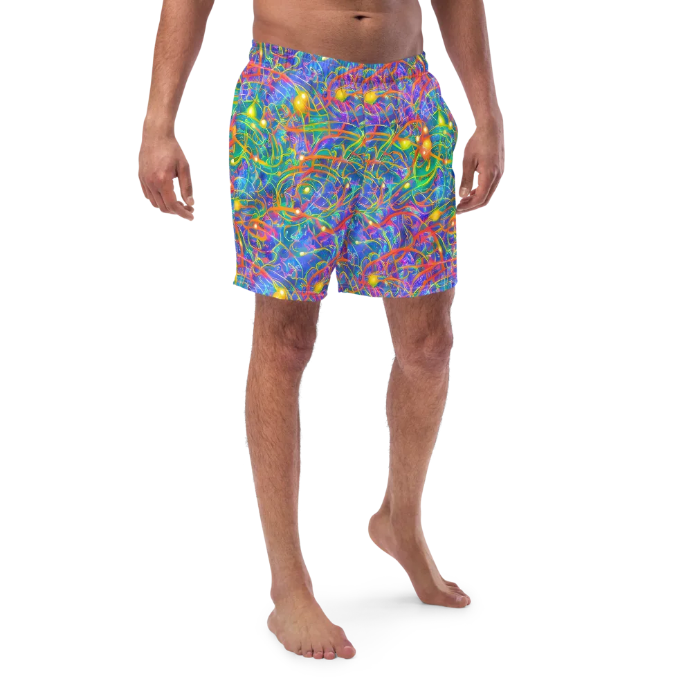 Psychedelic Vines on Swim Trunks — Front