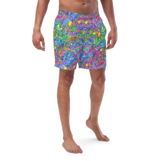 Psychedelic Vines on a Swim Trunks