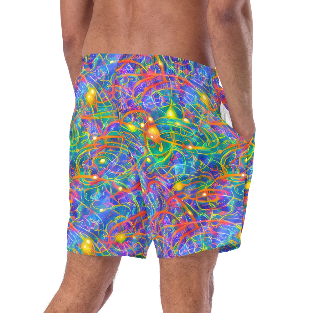 Psychedelic Vines on Swim Trunks — Right Back