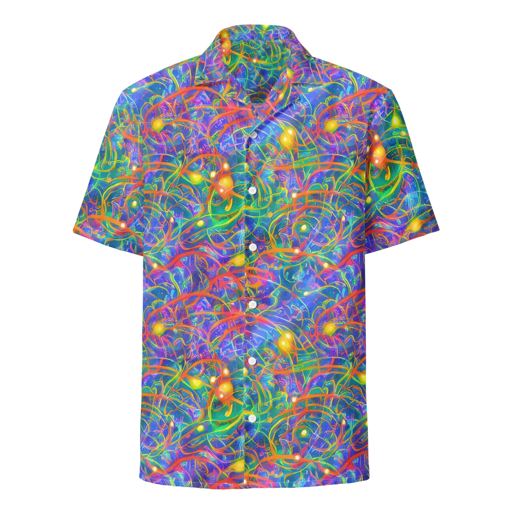 Psychedelic Vines on Button Shirt — Front