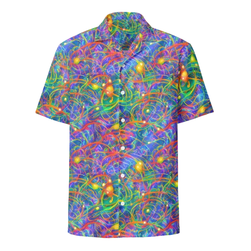 Psychedelic Vines on a Button Shirt
