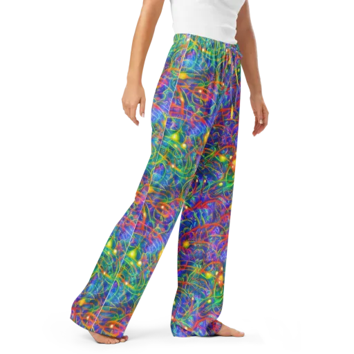 Psychedelic Vines on a Women's Pajama Pants
