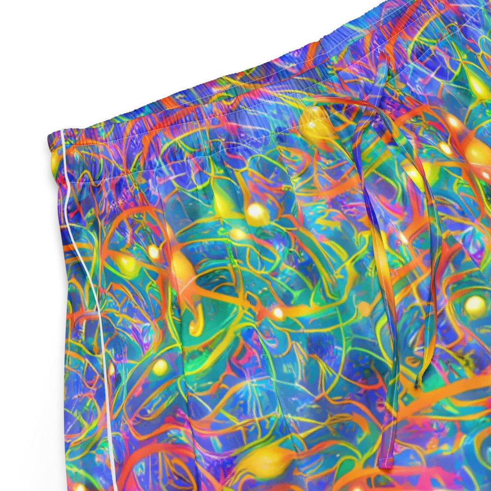 Psychedelic Vines on Women's Pajama Shorts — Product details