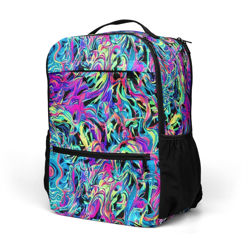 Cyberfluid on Utility Backpack — Left Front