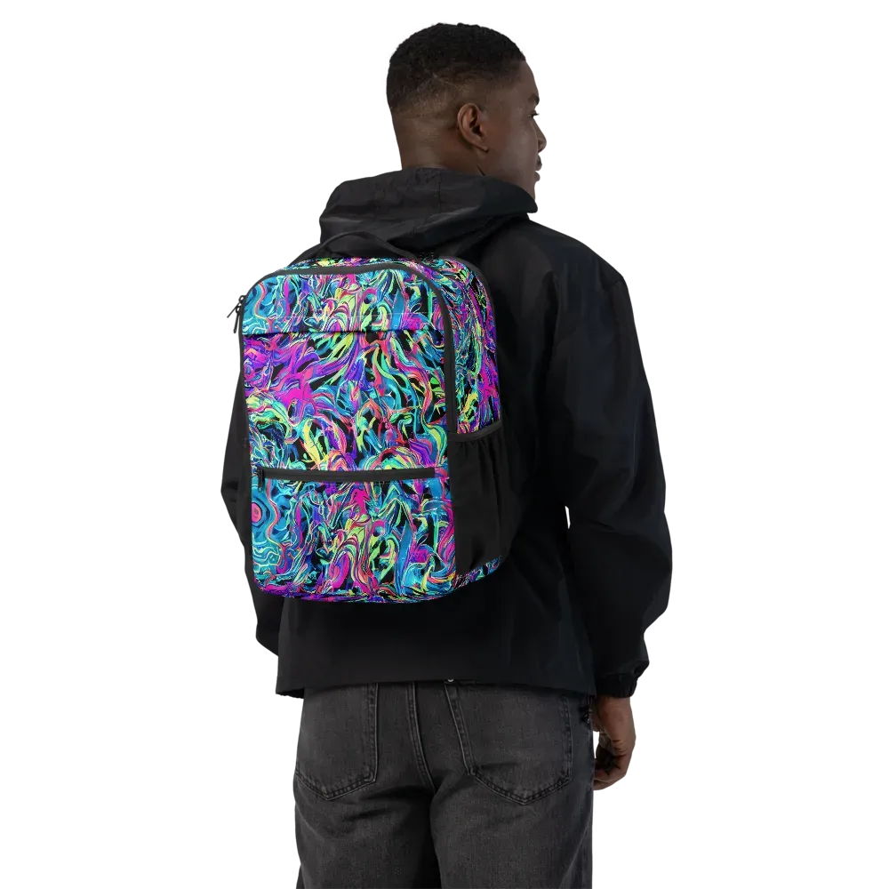 Cyberfluid on Utility Backpack — Back