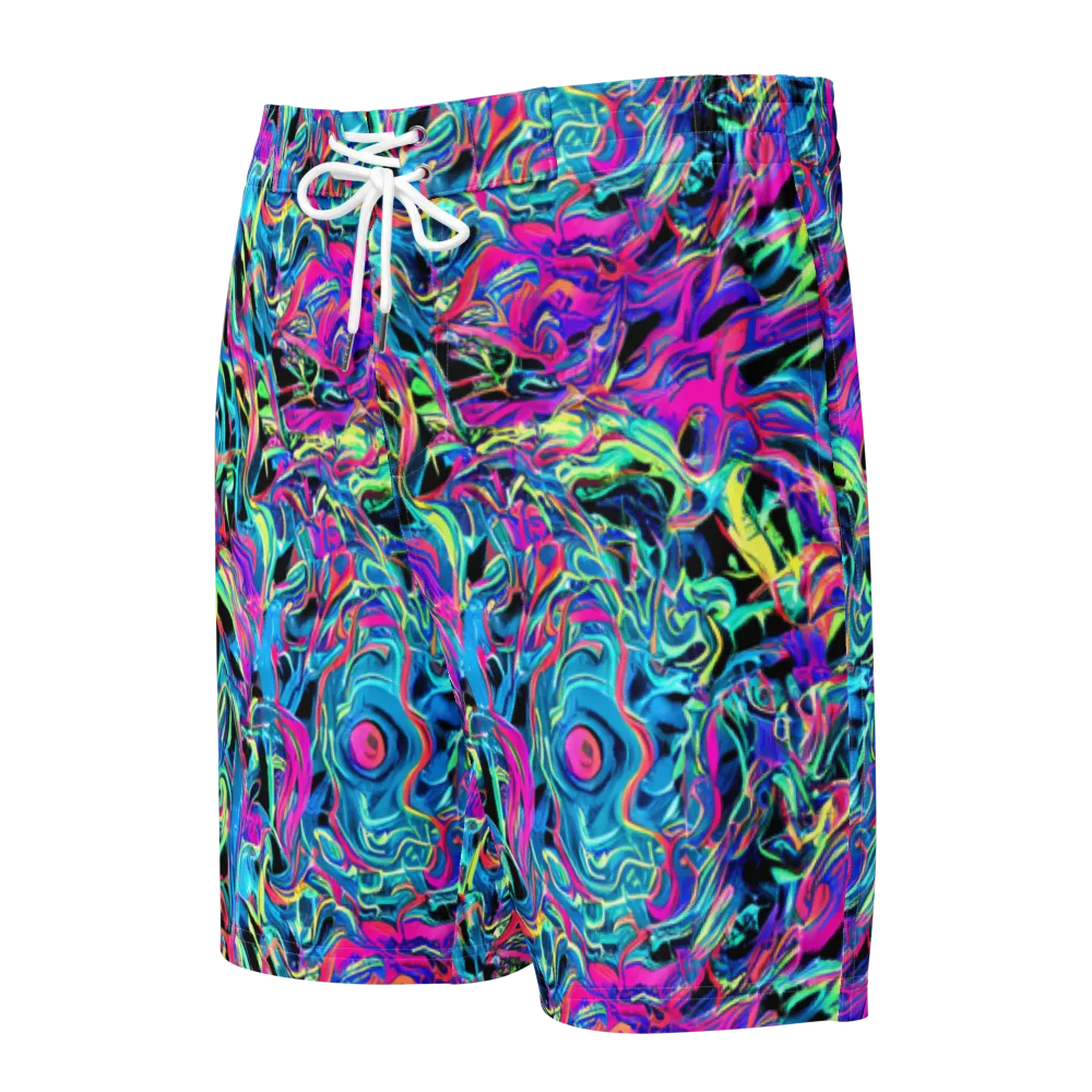 Cyberfluid on Men's Board Shorts — Front