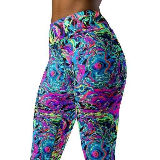 Cyberfluid on a Yoga Leggings