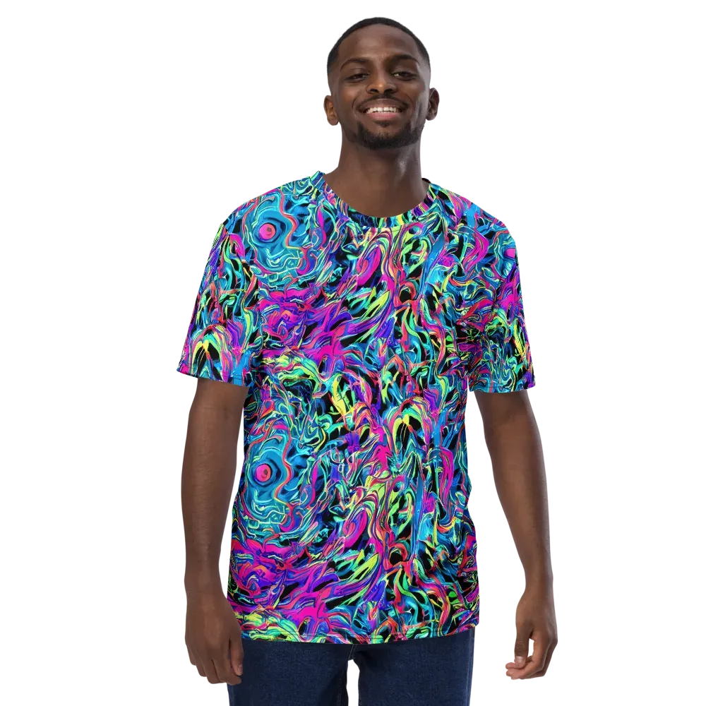 Cyberfluid on Men's Crew Neck T-Shirt — Front