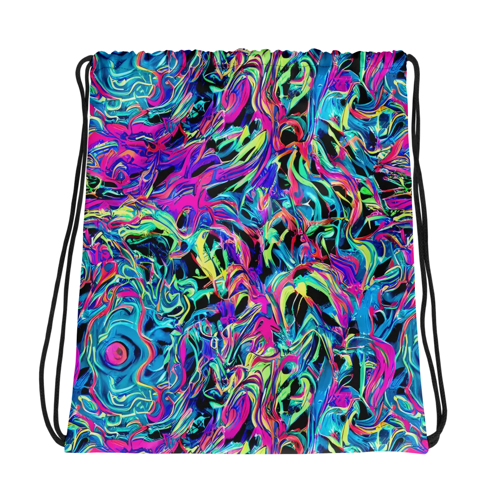 Cyberfluid on Drawstring Bag — Photo