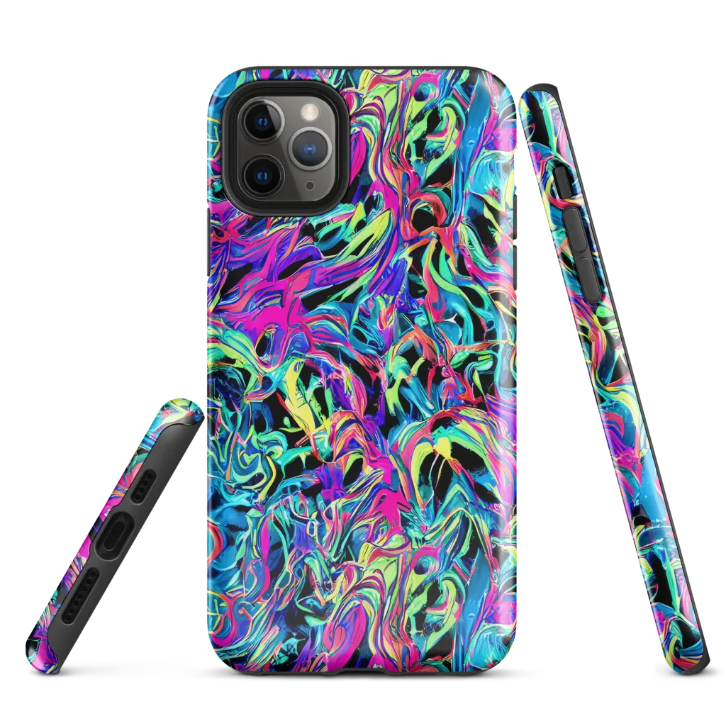 Cyberfluid on Tough Case for iPhone® — Front