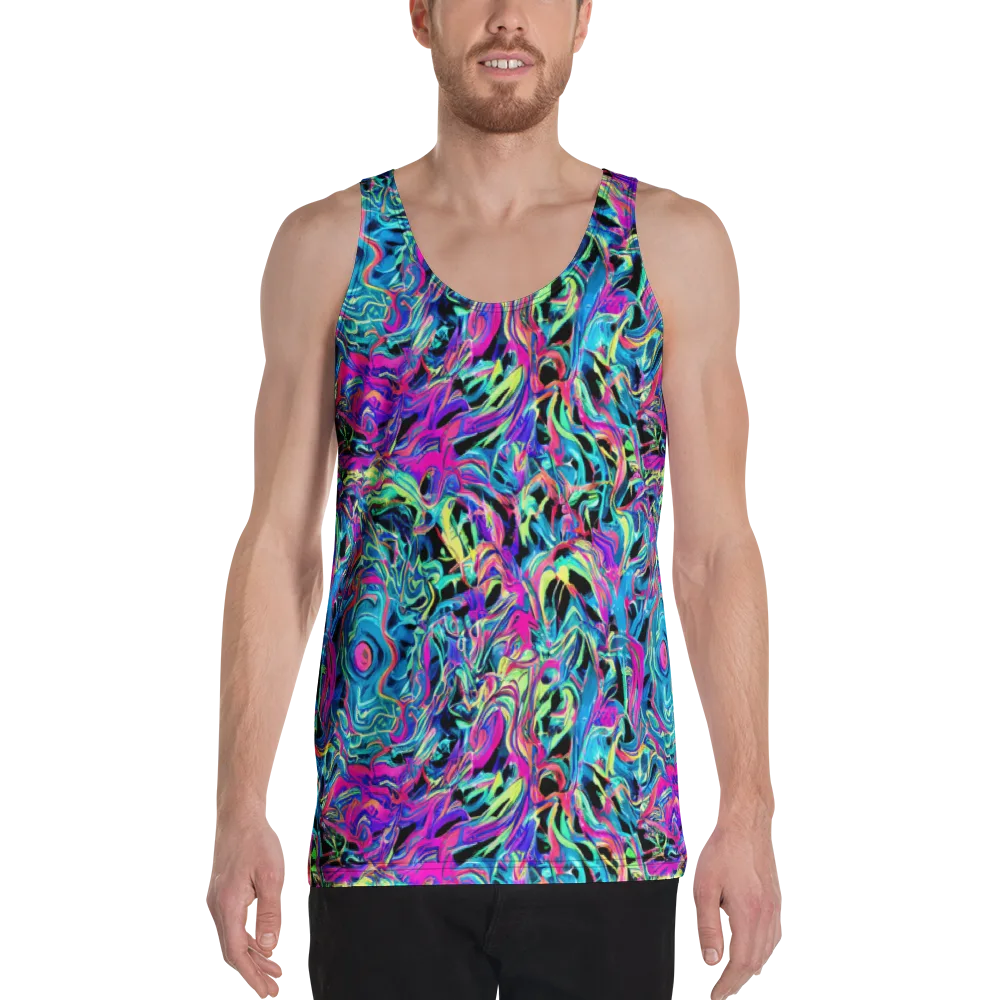 Cyberfluid on Men's Tank Top — Front