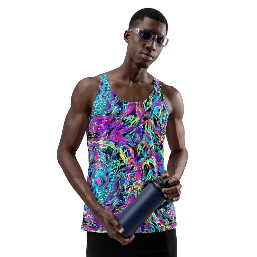 Cyberfluid on Men's Tank Top — Front