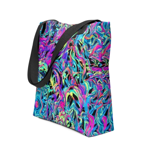 Cyberfluid on a Tote Bag