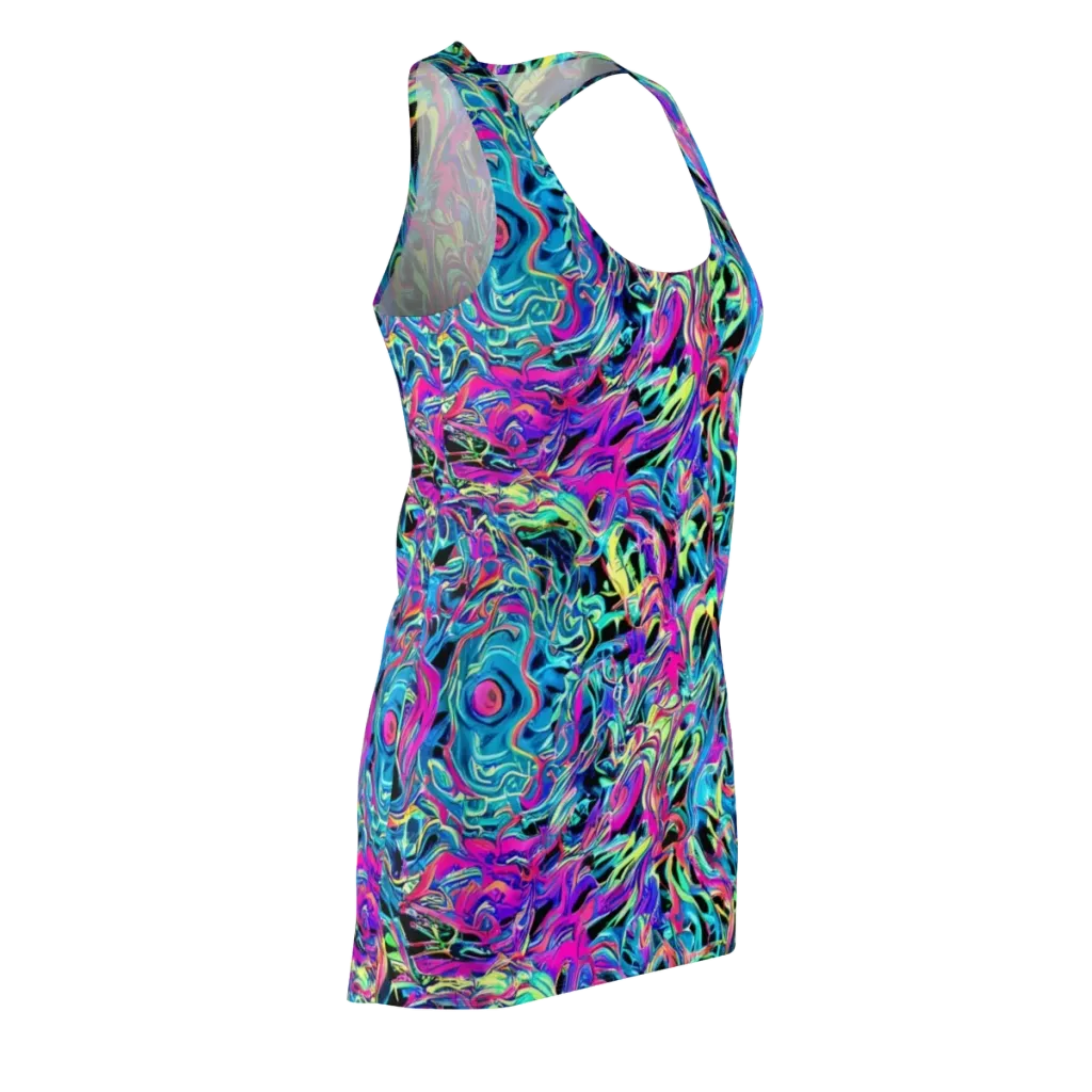 Cyberfluid on Racerback Dress — Front Side