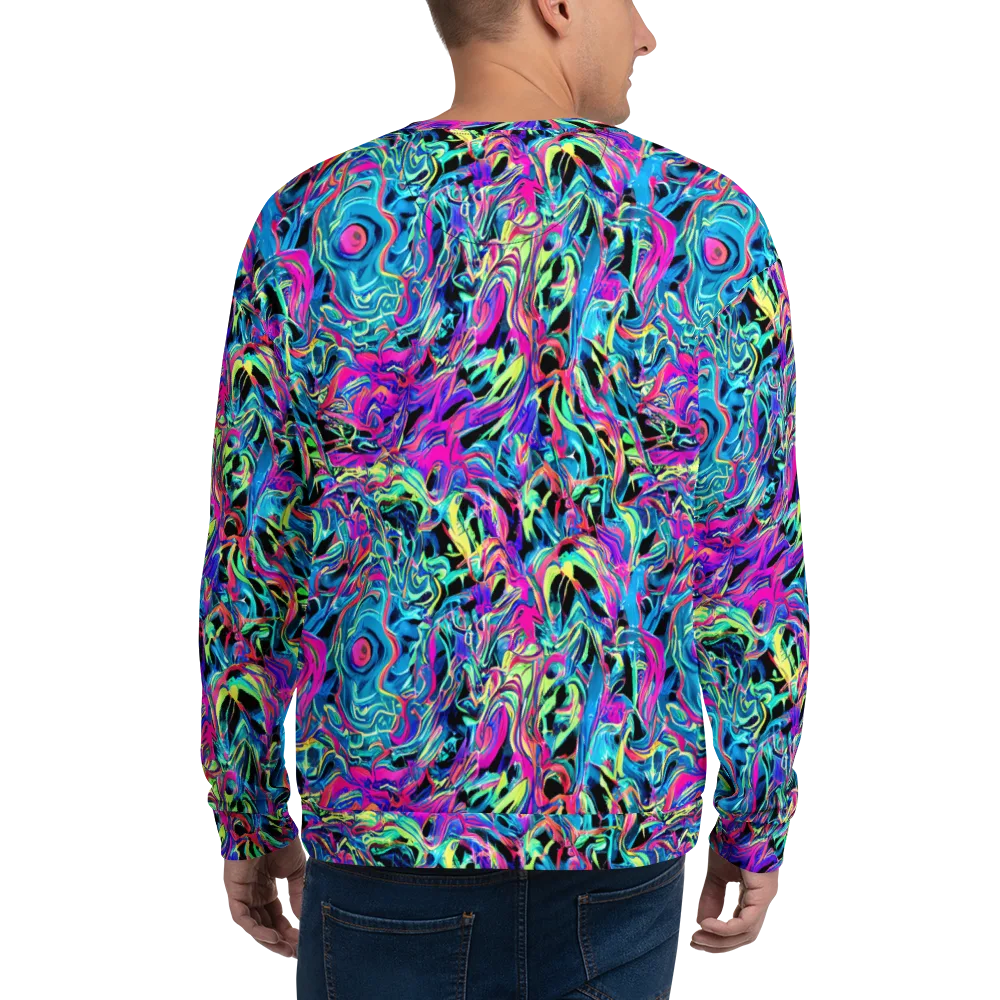 Cyberfluid on Sweatshirt — Back