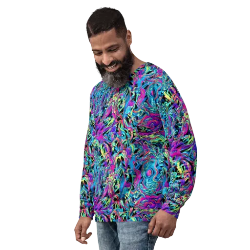 Cyberfluid on a Sweatshirt