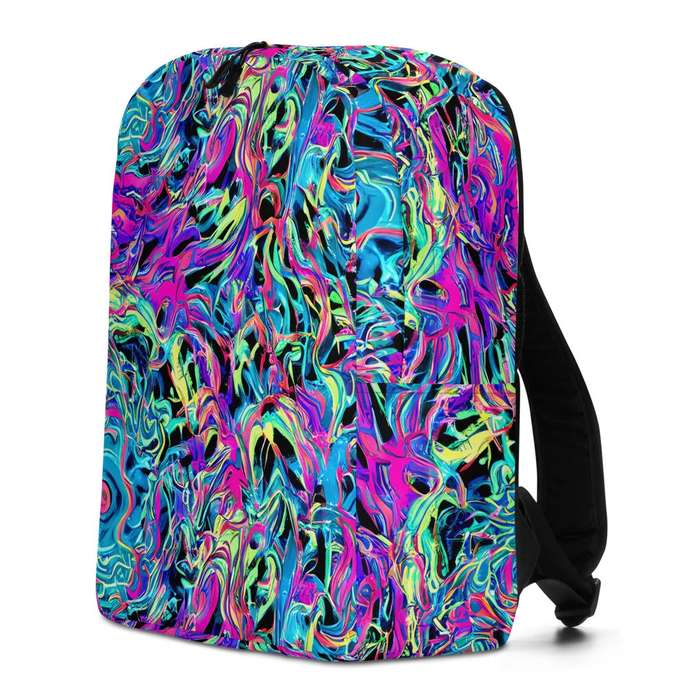 Cyberfluid on Minimalist Backpack — Left