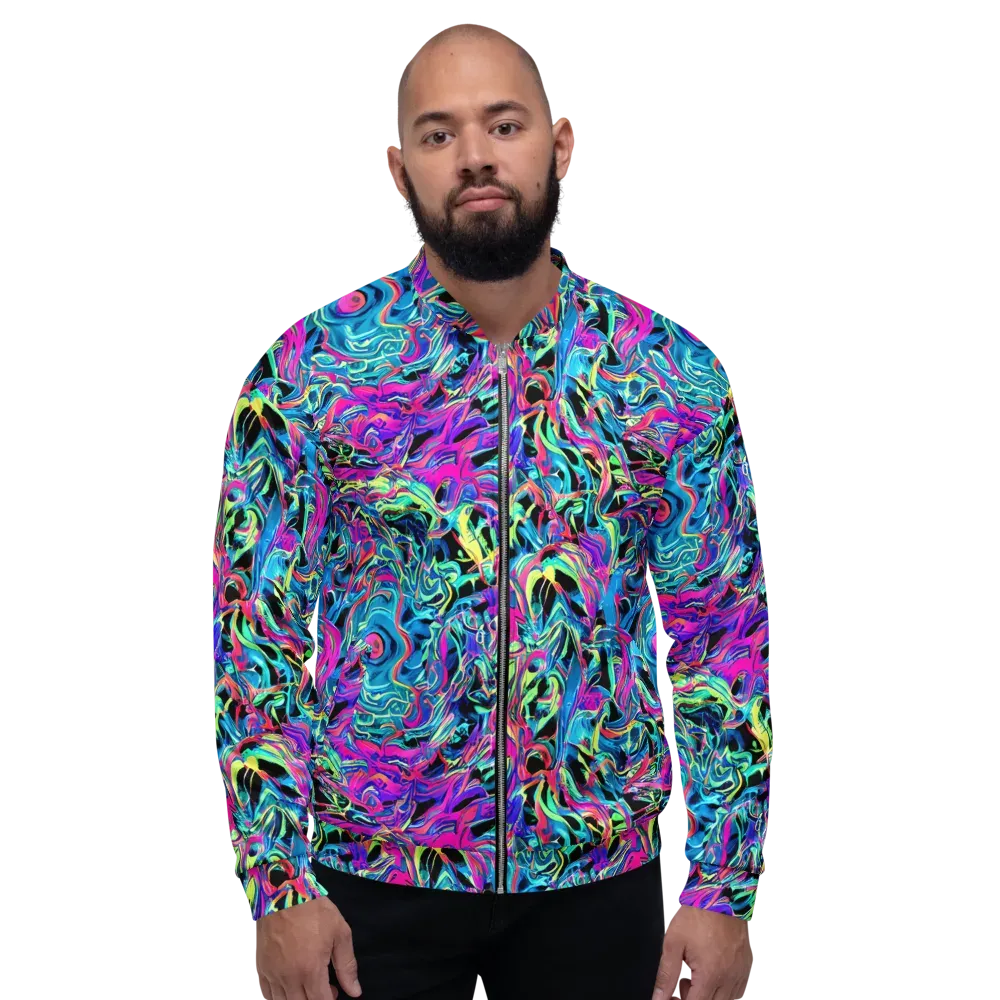 Cyberfluid on Bomber Jacket — Front
