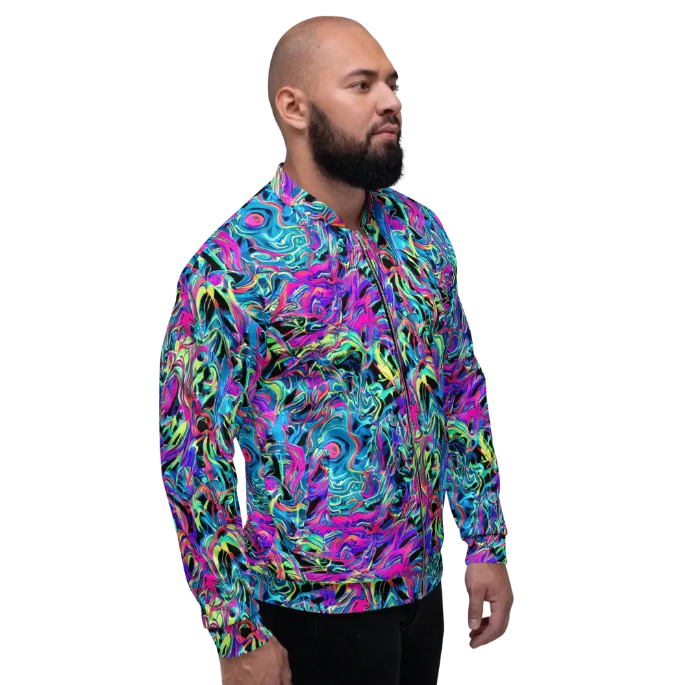 Cyberfluid on Bomber Jacket — Right