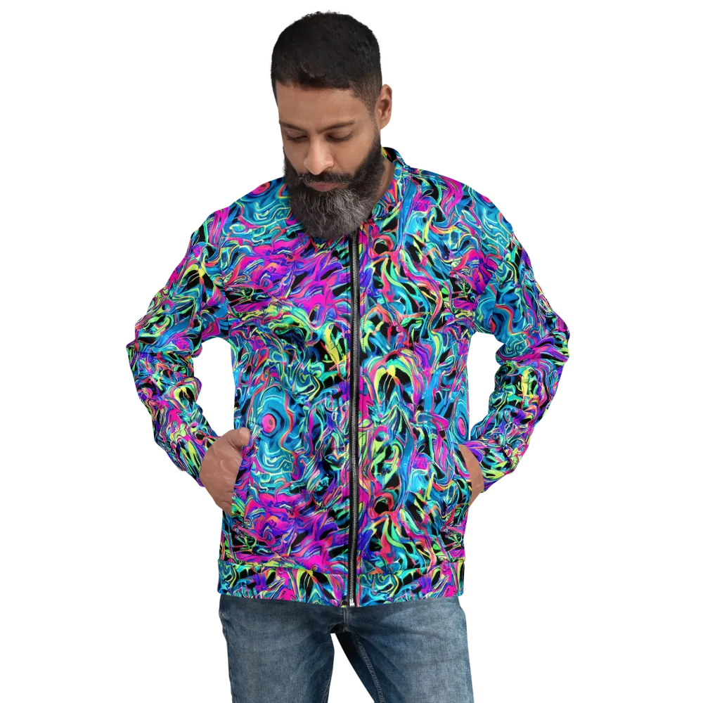 Cyberfluid on Bomber Jacket — Front