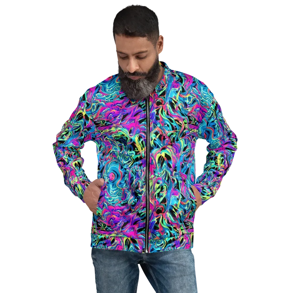 Cyberfluid on Bomber Jacket — Front