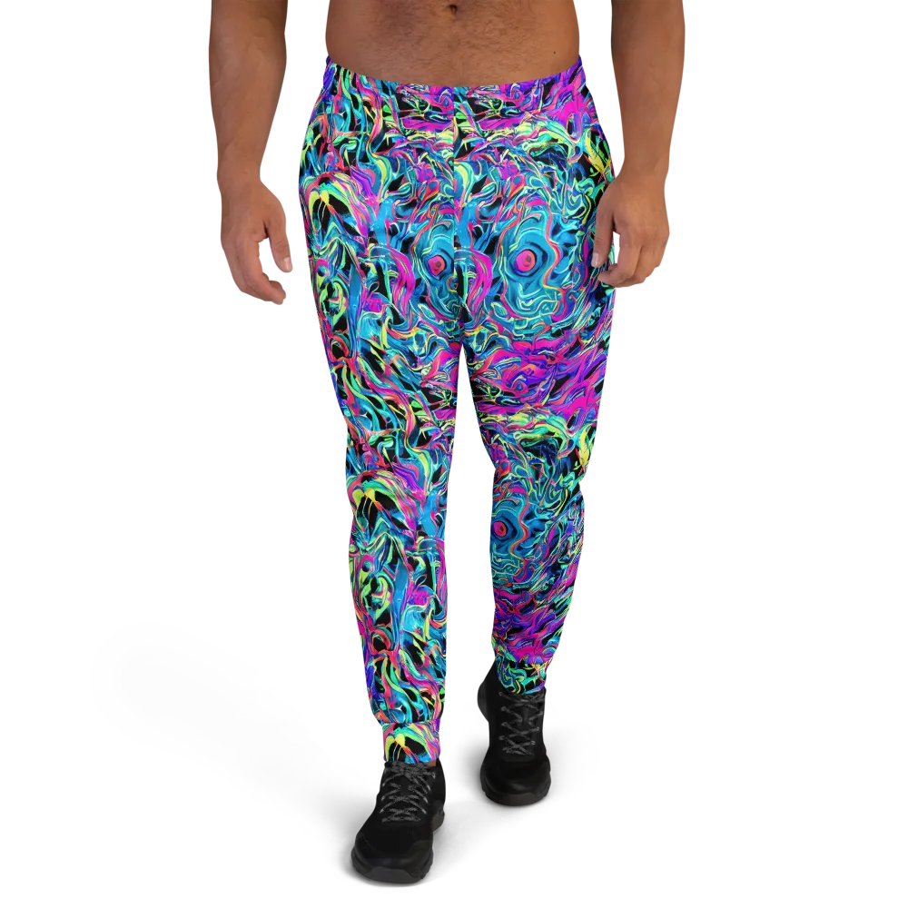 Cyberfluid on Men's Joggers — Front