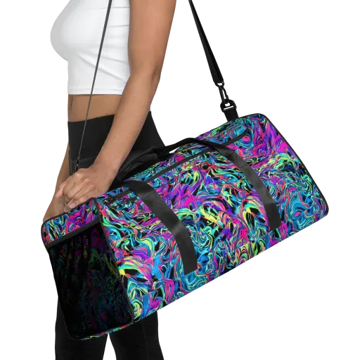 Cyberfluid on a Duffle Bag